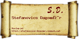 Stefanovics Dagomér névjegykártya
